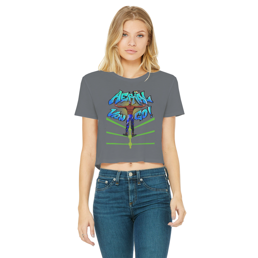 "Art Redeemer" - Aerial Van Go (USA) Women's Wear Crop Top