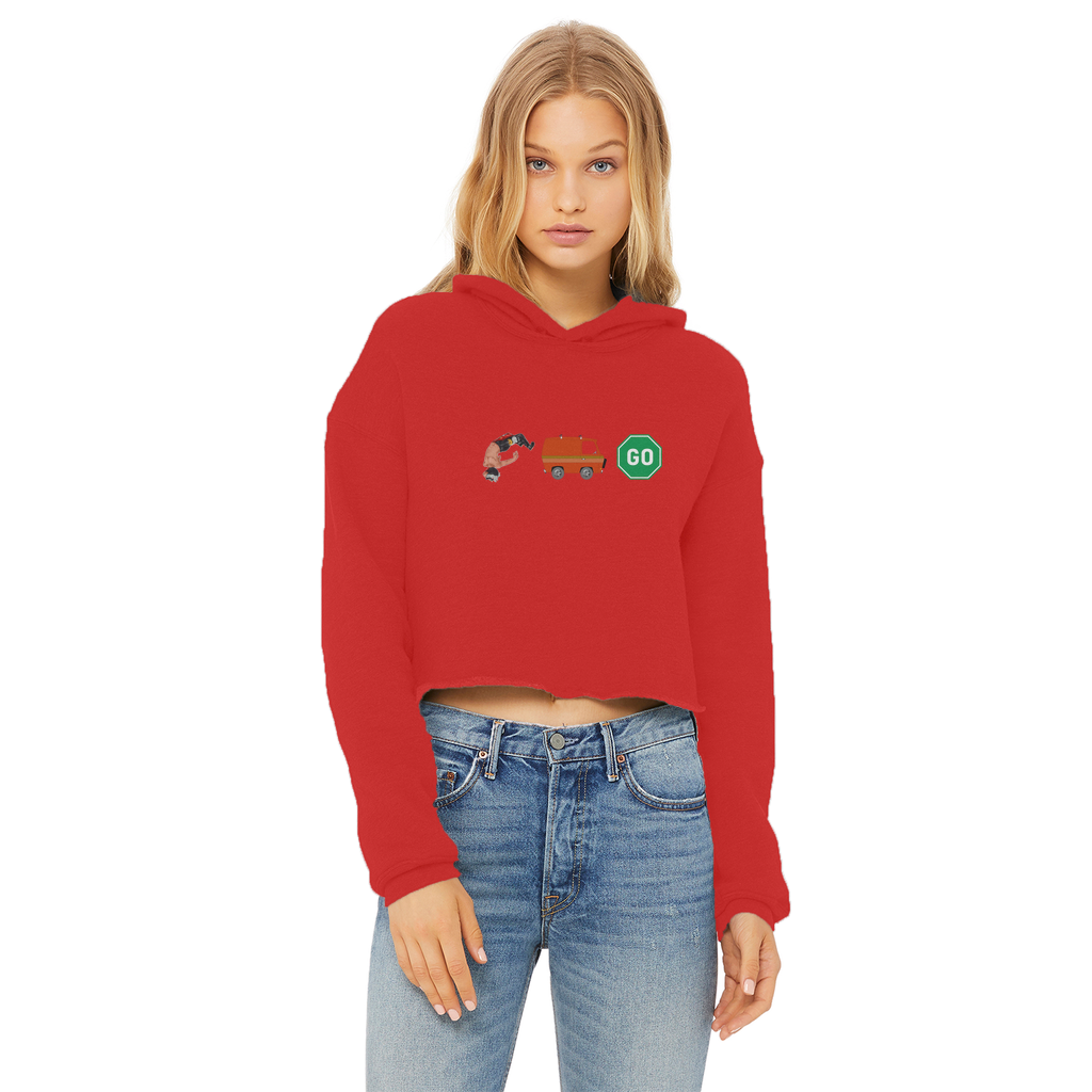 "You Can't Stop" Aerial Van Go - USA Women's Wear Crop Top Hoodie