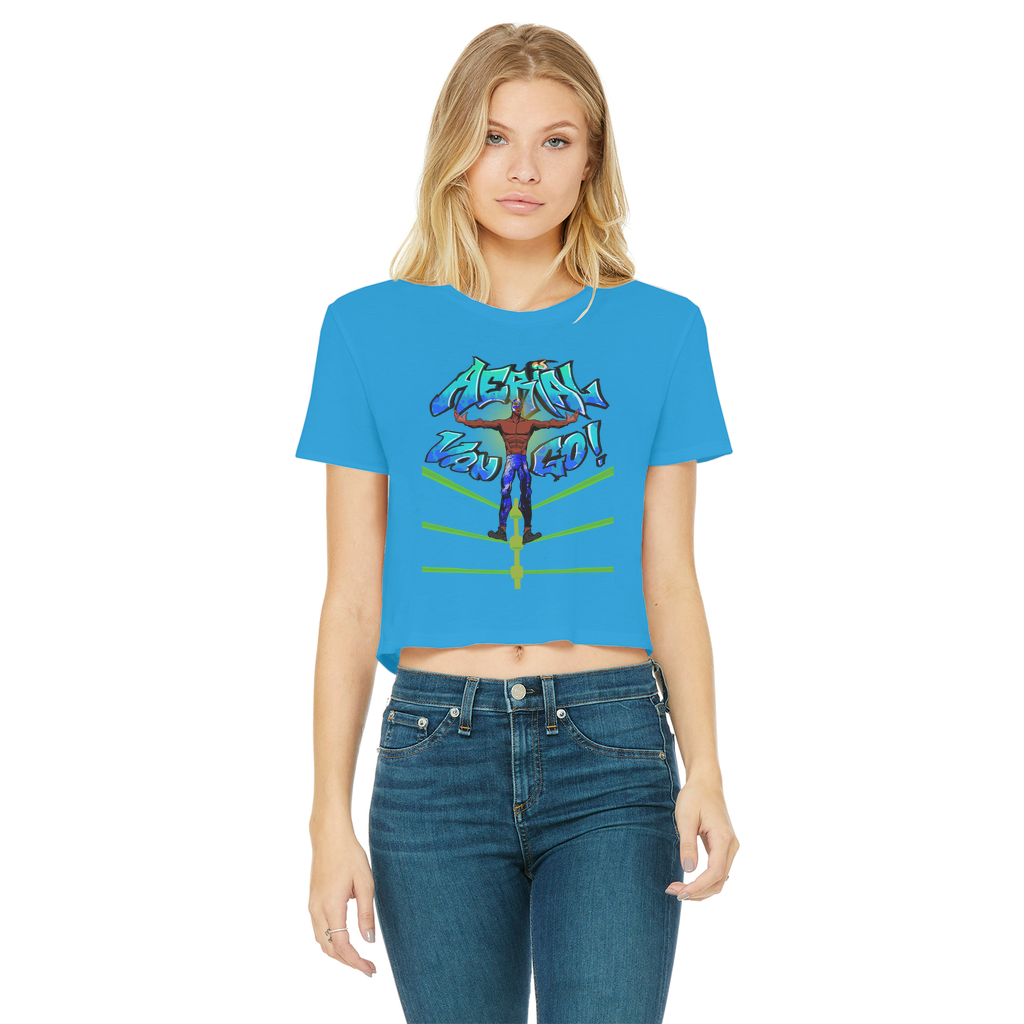 "Art Redeemer" - Aerial Van Go (USA) Women's Wear Crop Top