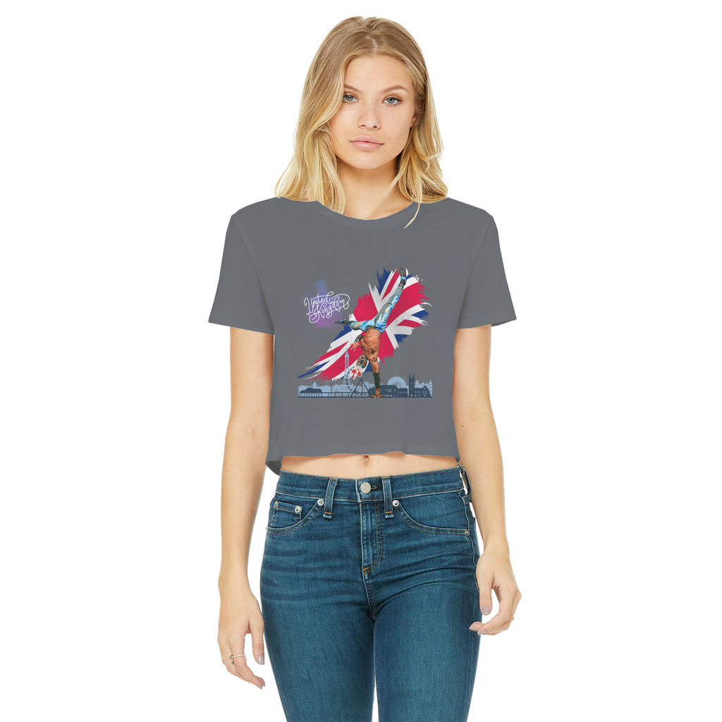 "Van Go to UK" - Aerial Van Go Women's Wear Crop Top