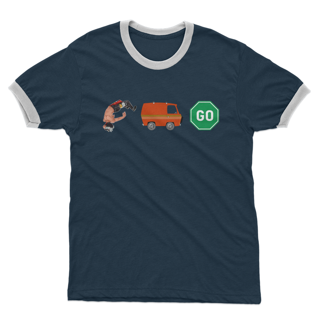 "You Can't Stop" Aerial Van Go - USA Ringer Tee