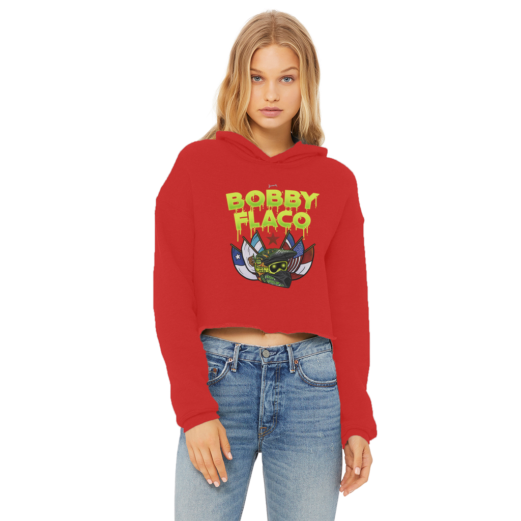 Bobby Flaco (USA) "World Tour" Women's Wear Crop Top Hoodie