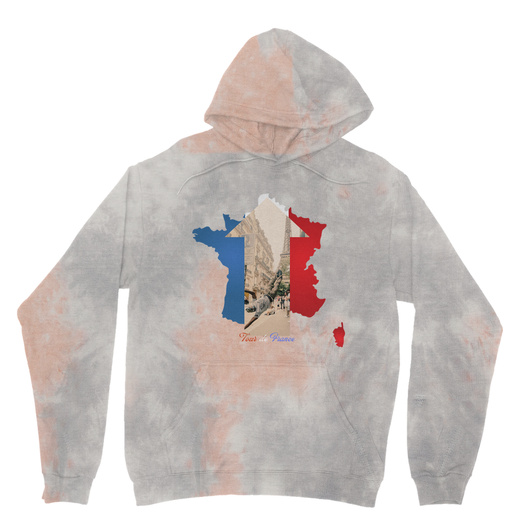 Tour de France Tie Dye Hoodie