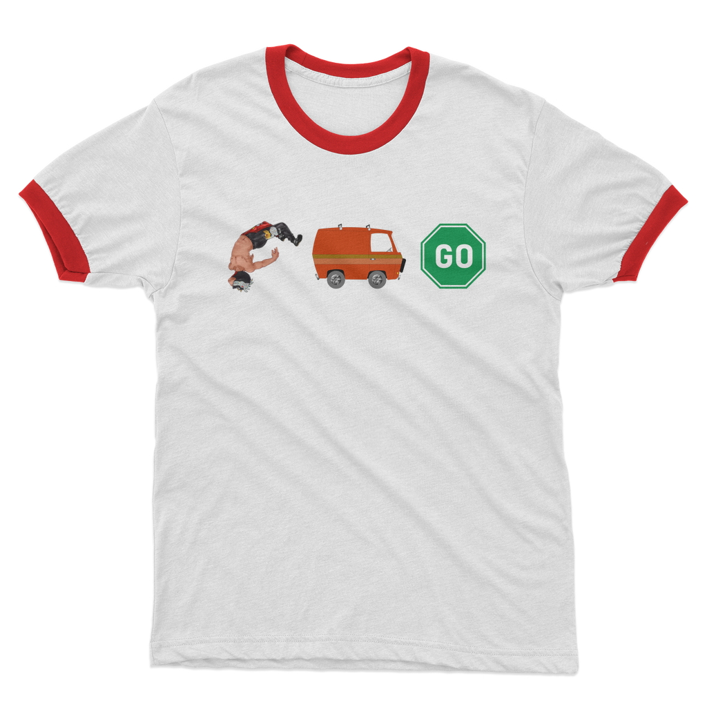 "You Can't Stop" Aerial Van Go - USA Ringer Tee