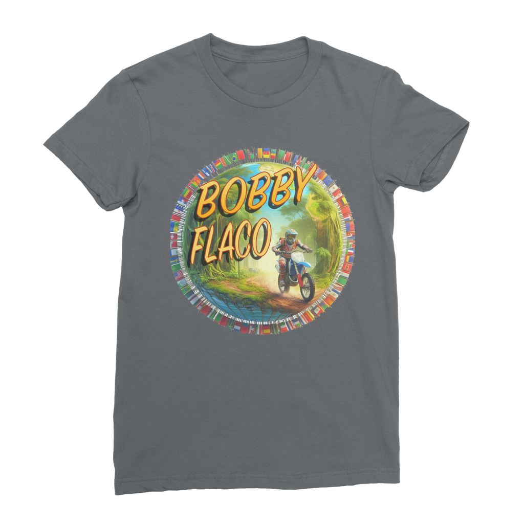 "Bike the World" Bobby Flaco - USaA Women's Wear T-Shirt