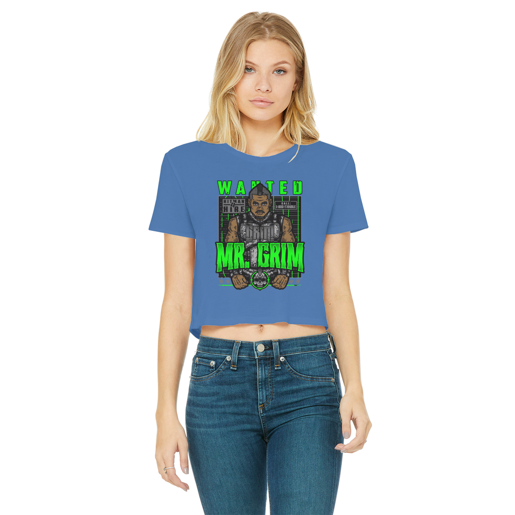 MR. Grim "Wanted" Women's Wear Crop Top