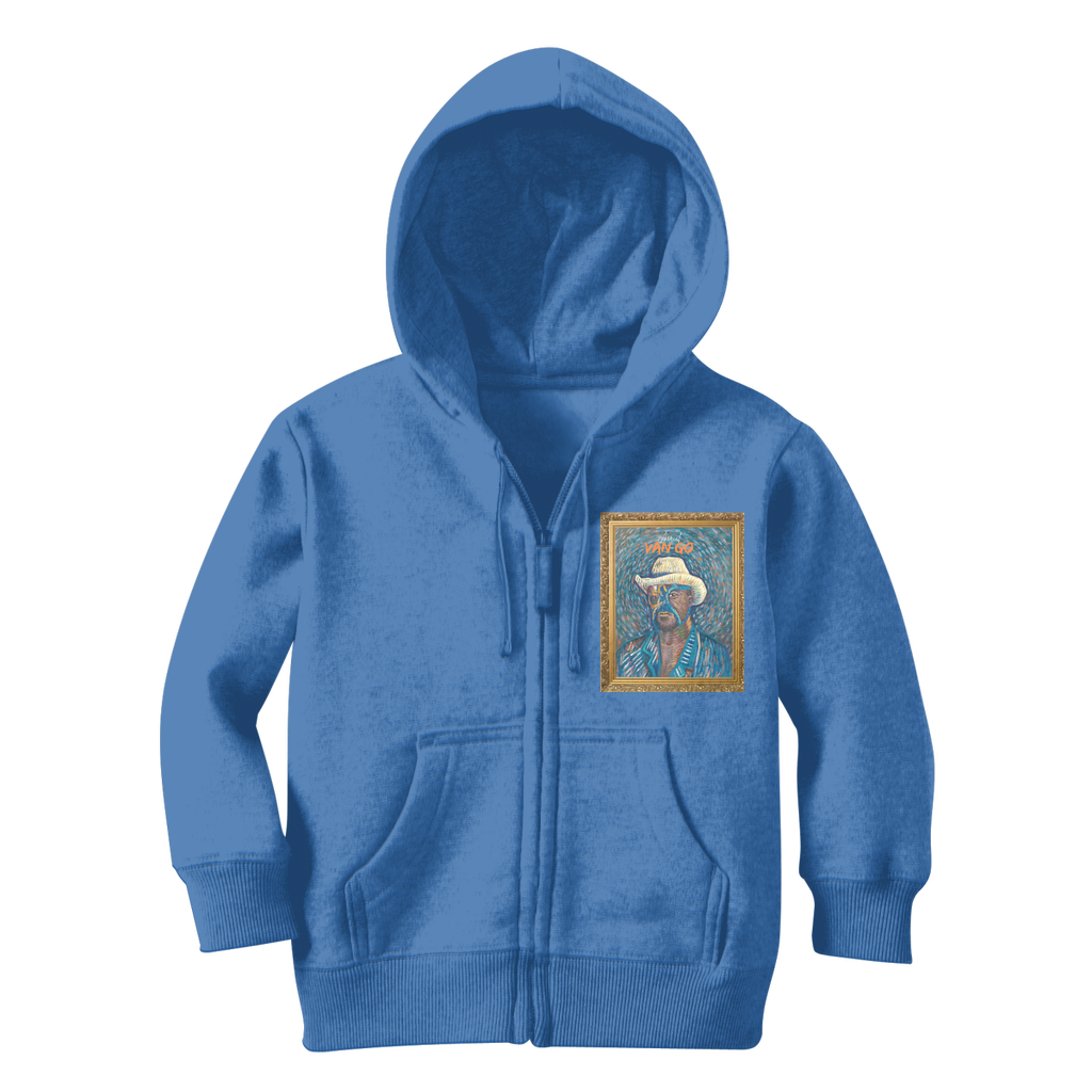 "Self Portrait" - Aerial Van Go (USA) Youthwear Zip Hoodie