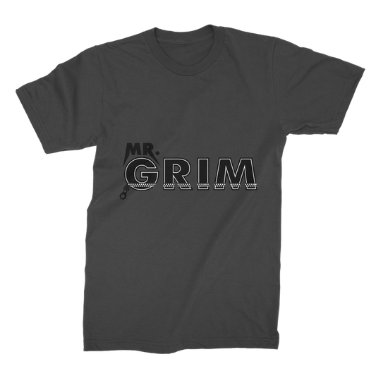MR. Grim "Zipped Up" Premium Jersey Adult T-Shirt
