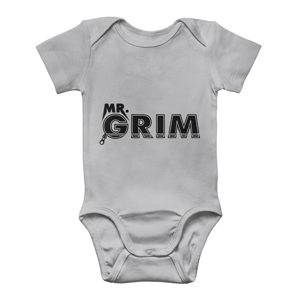 MR. Grim "Zipped Up" Baby Onesie