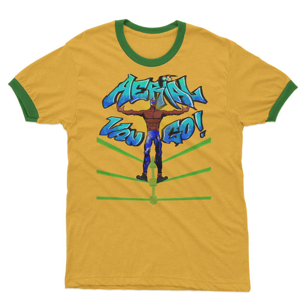 "Art Redeemer" - Aerial Van Go (USA) Ringer Tee