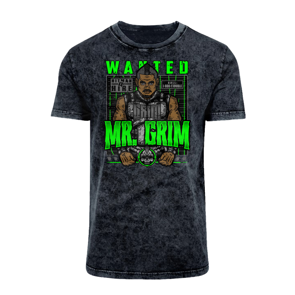 MR. Grim "Wanted" Acid Washed T-Shirt