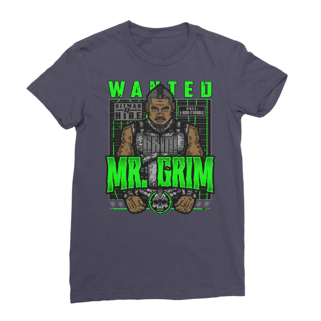 MR. Grim "Wanted" Premium Jersey Women's WearTee