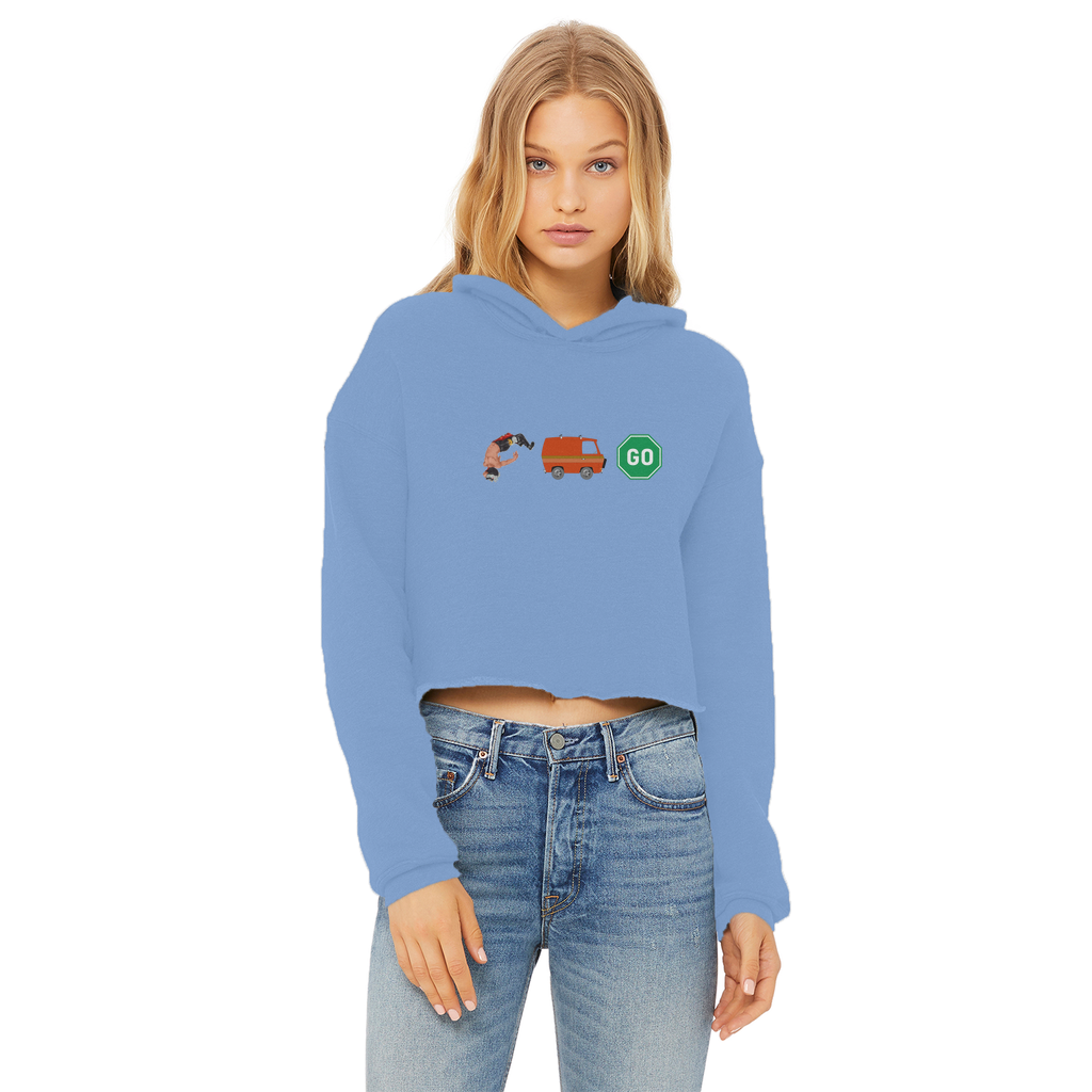 "You Can't Stop" Aerial Van Go - USA Women's Wear Crop Top Hoodie