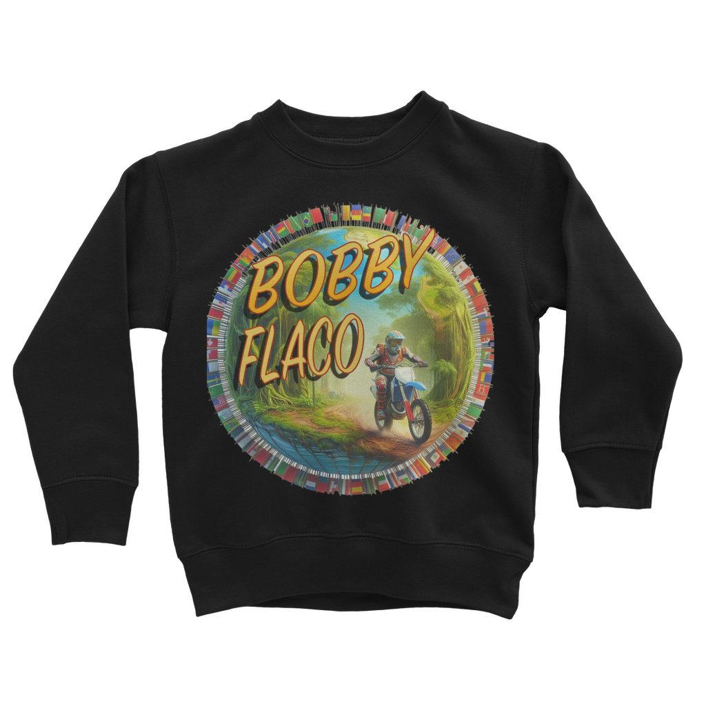 "Bike the World" Bobby Flaco - USaA Youthwear Sweatshirt