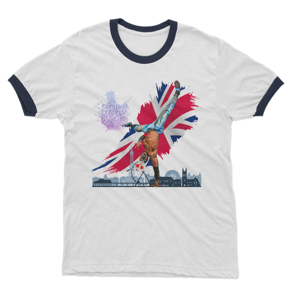 "Van Go to UK" - Aerial Van Go Ringer Tee