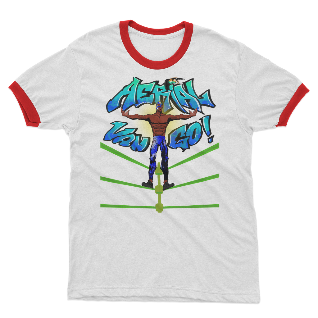 "Art Redeemer" - Aerial Van Go (USA) Ringer Tee
