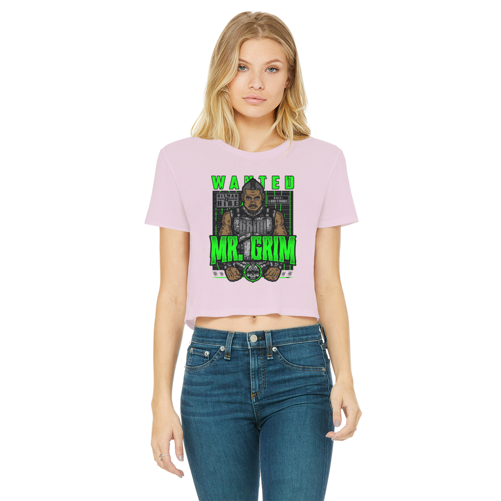 MR. Grim "Wanted" Women's Wear Crop Top