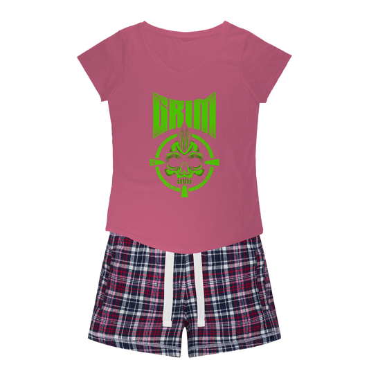 Mr. Grim "Target" Women's Pajamas w/ Flannel Shorts