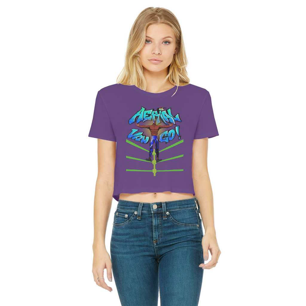 "Art Redeemer" - Aerial Van Go (USA) Women's Wear Crop Top