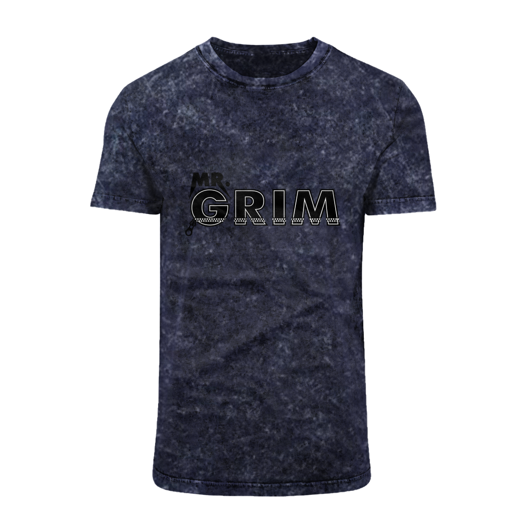 MR. Grim "Zipped Up" Acid Washed T-Shirt