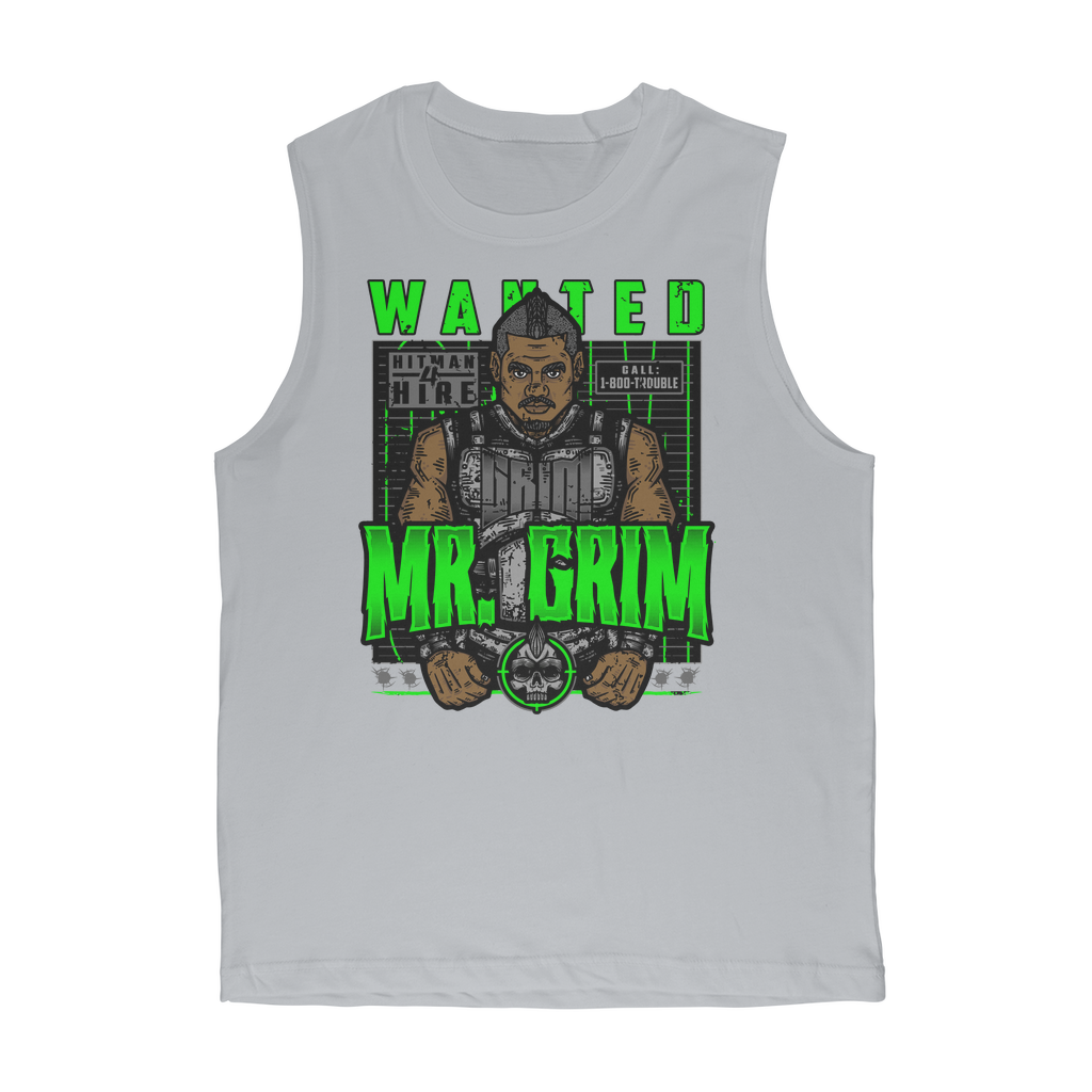 MR. Grim "Wanted" Premium Adult Muscle TankTop