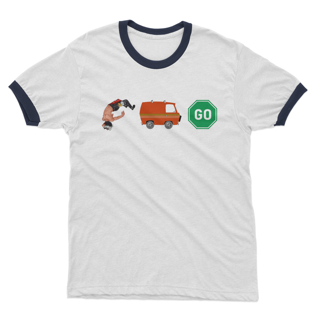 "You Can't Stop" Aerial Van Go - USA Ringer Tee