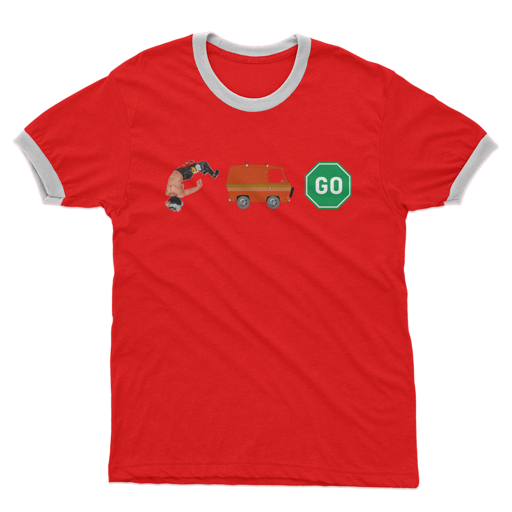 "You Can't Stop" Aerial Van Go - USA Ringer Tee