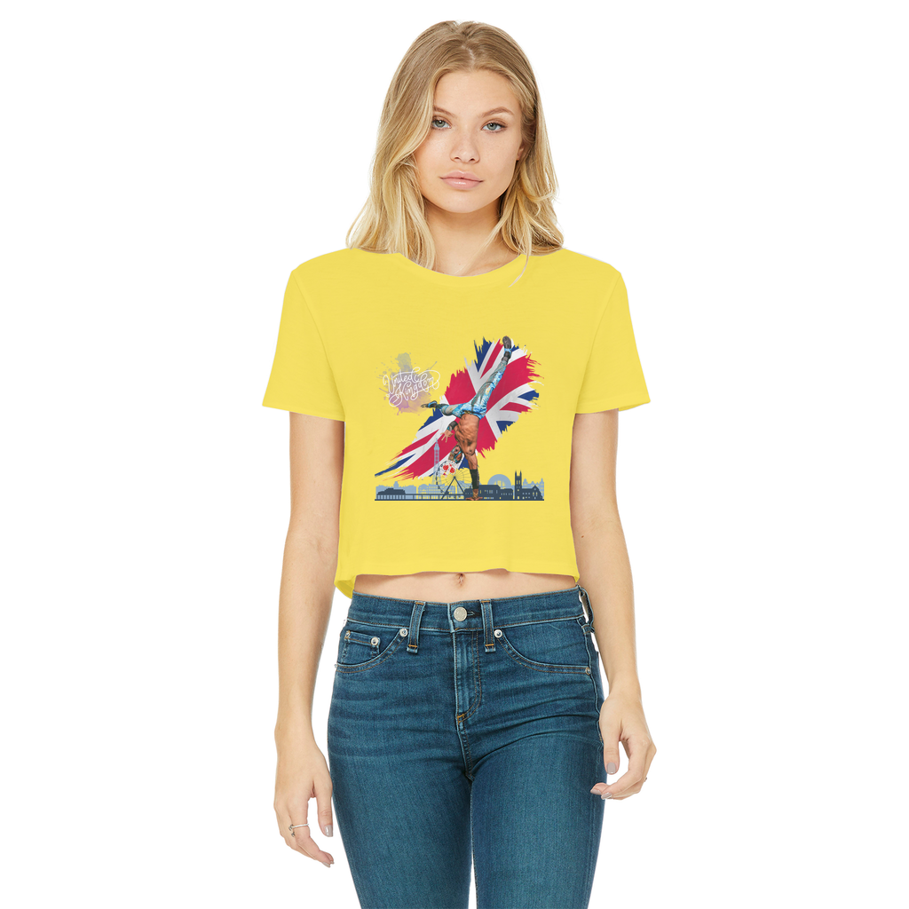 "Van Go to UK" - Aerial Van Go Women's Wear Crop Top