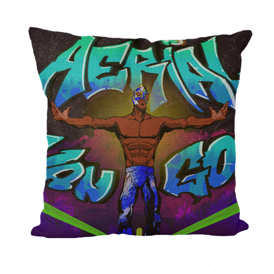 "Art Redeemer" - Aerial Van Go (USA) Throw Pillow