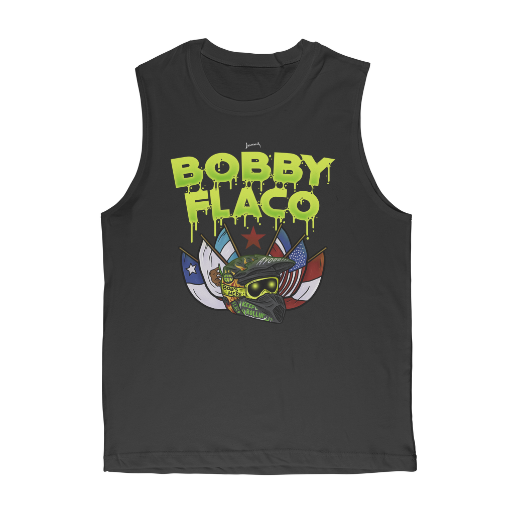 Bobby Flaco (USA) "World Tour" Premium Adult Muscle TankTop