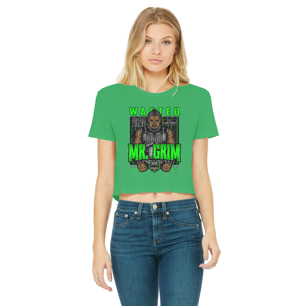 MR. Grim "Wanted" Women's Wear Crop Top