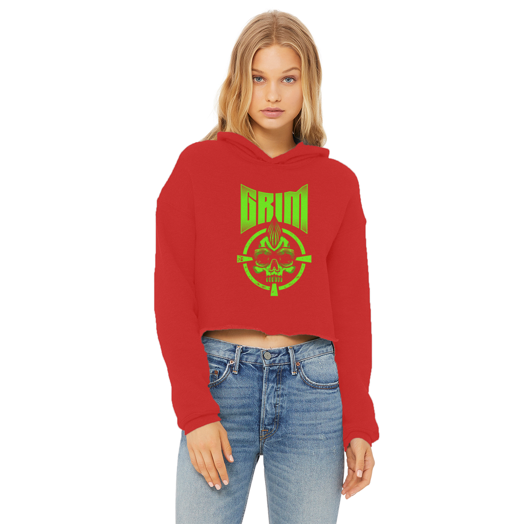 Mr. Grim "Target" Women's Wear Crop Top Hoodie
