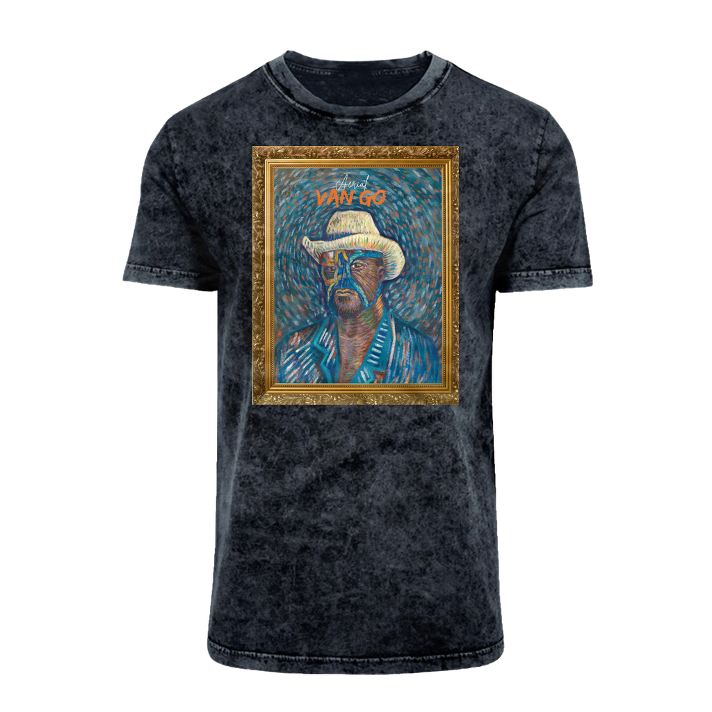"Self Portrait" - Aerial Van Go (USA) Acid Washed T-Shirt