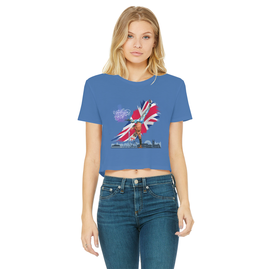 "Van Go to UK" - Aerial Van Go Women's Wear Crop Top