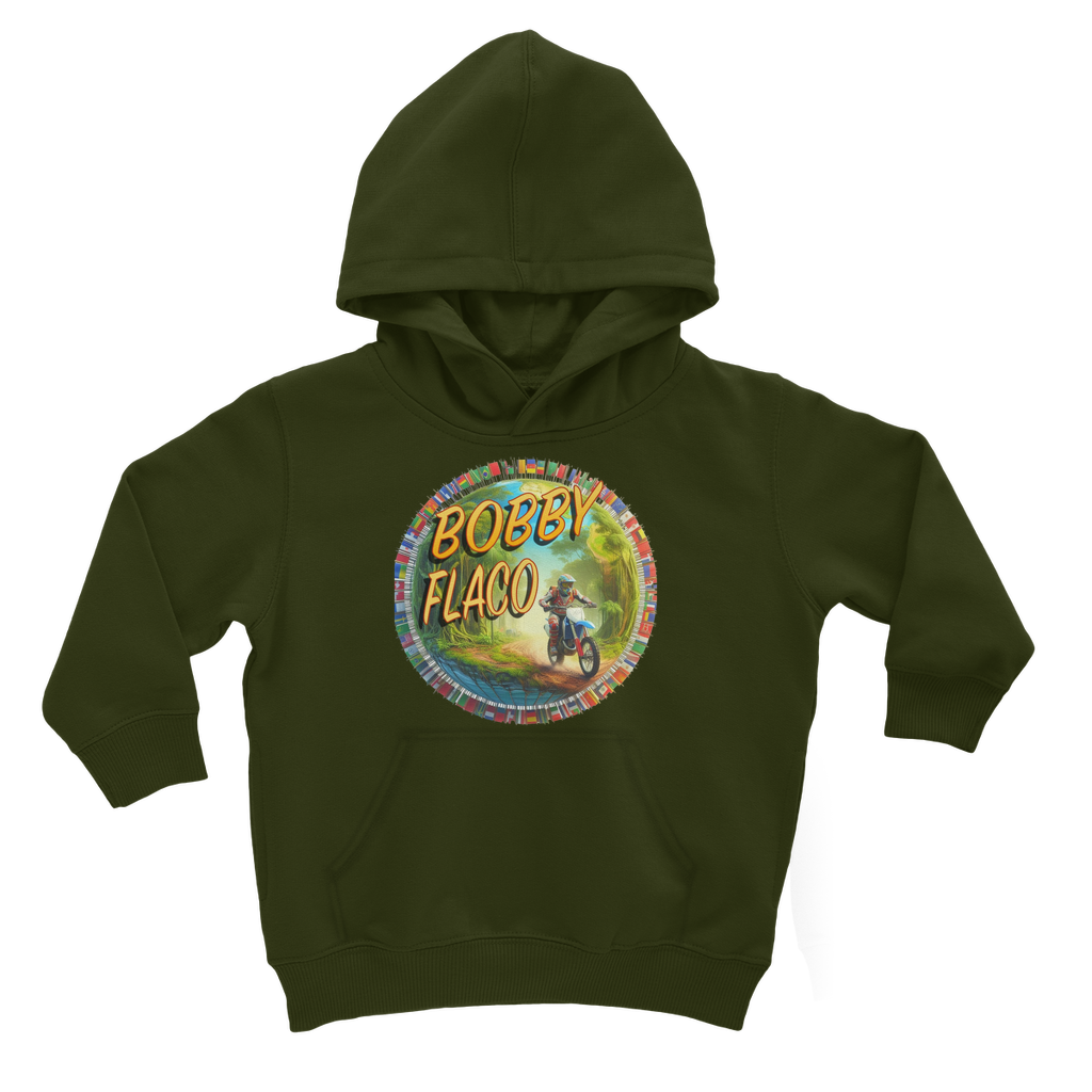 "Bike the World" Bobby Flaco - USaA Youthwear Hoodie