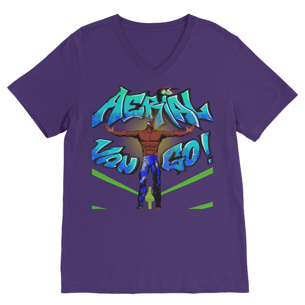 "Art Redeemer" - Aerial Van Go (USA) V Neck Tee