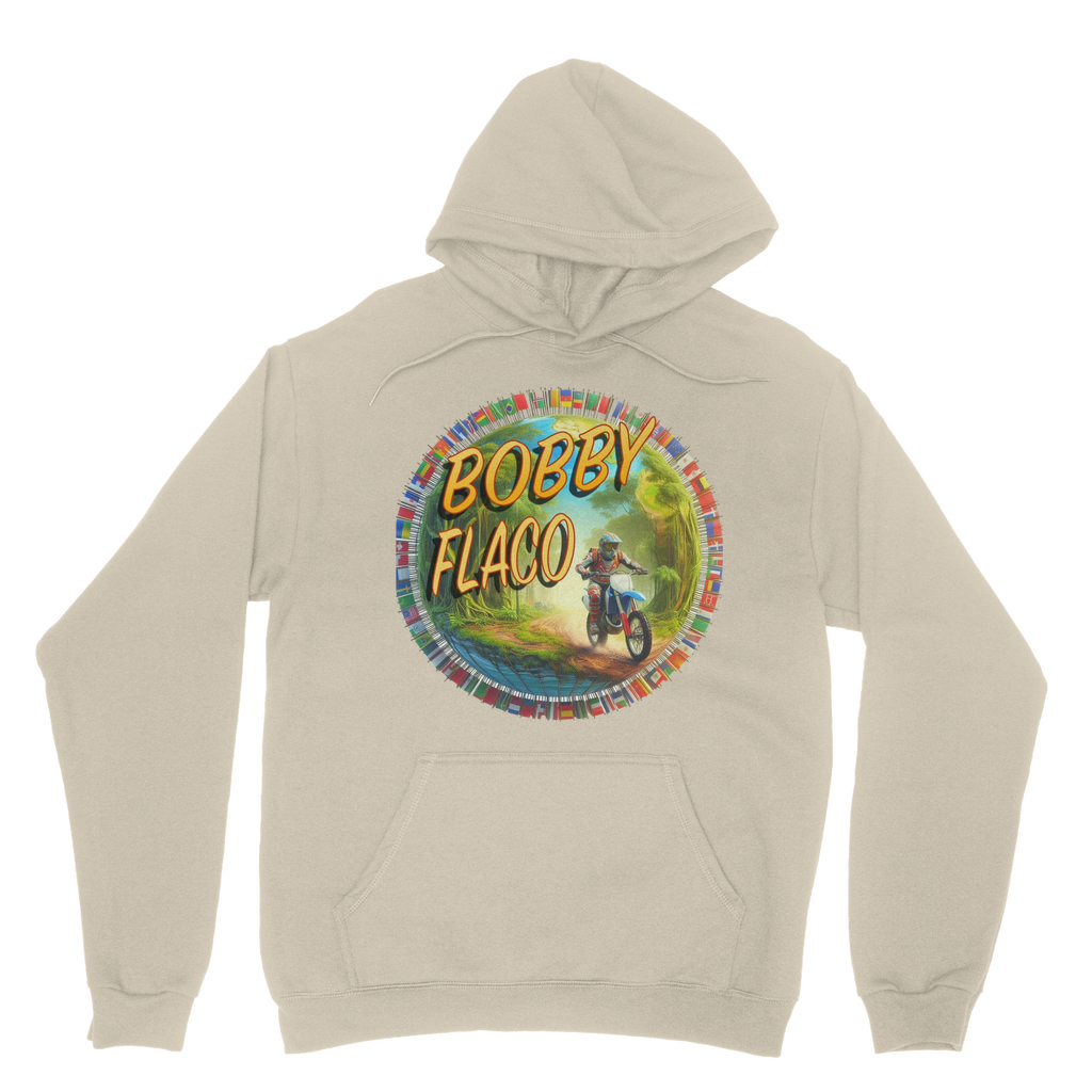 "Bike the World" Bobby Flaco - USaA Pullover Hoodie