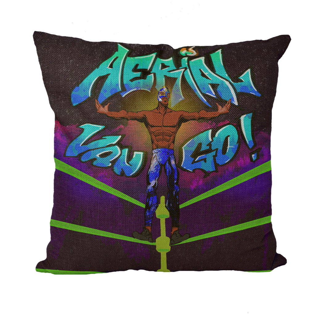 "Art Redeemer" - Aerial Van Go (USA) Throw Pillow with Insert