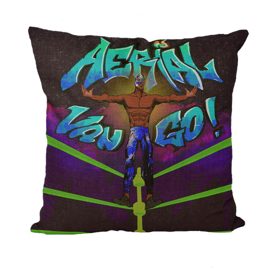 "Art Redeemer" - Aerial Van Go (USA) Throw Pillow with Insert