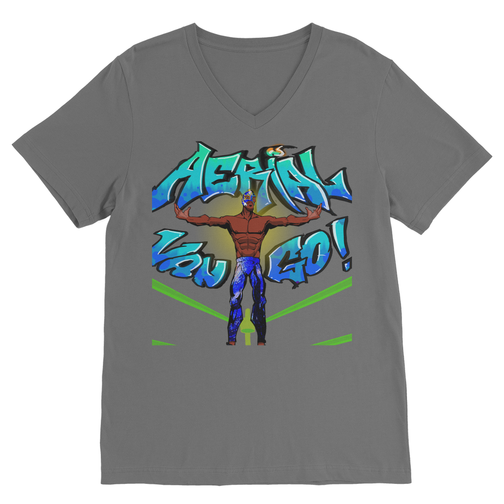 "Art Redeemer" - Aerial Van Go (USA) V Neck Tee