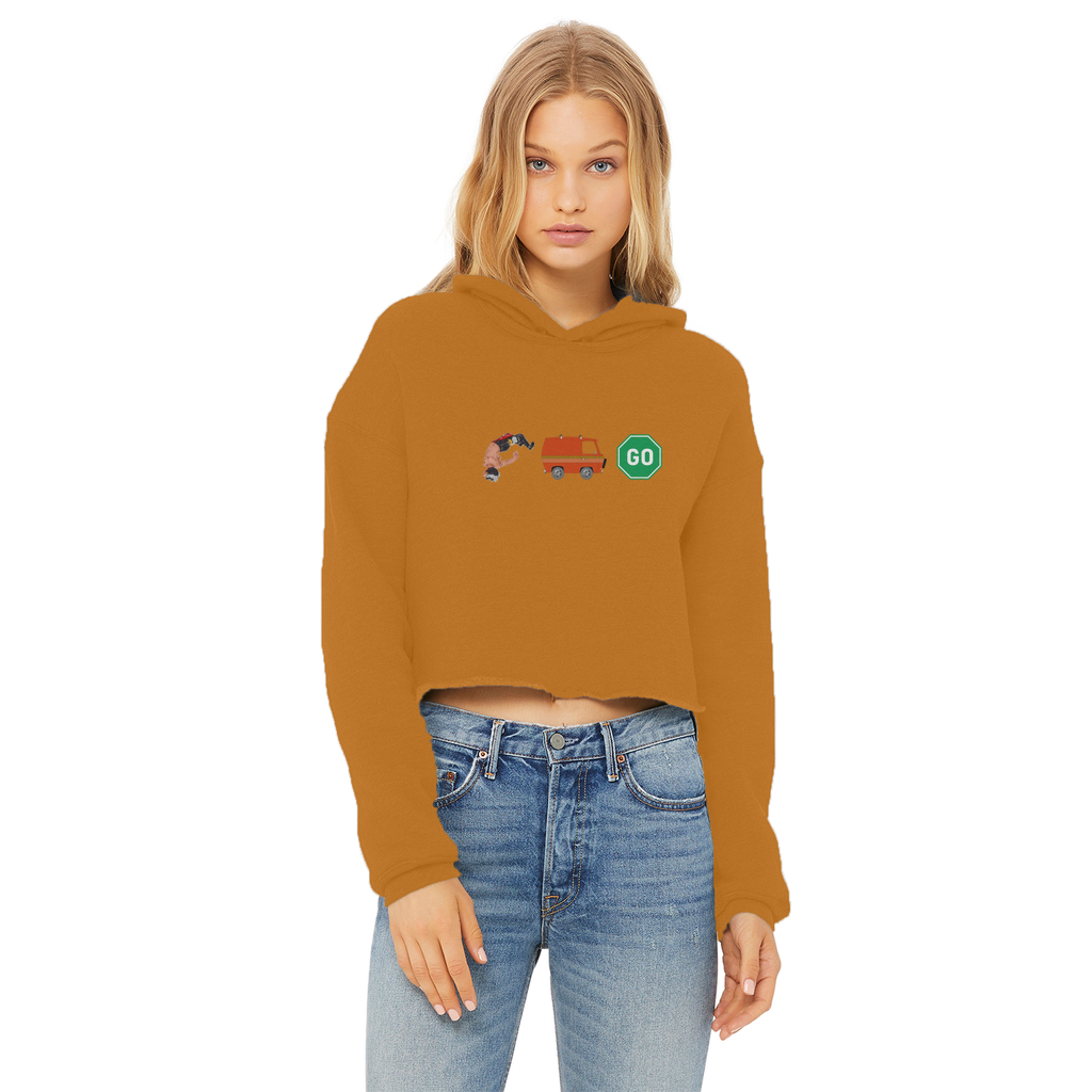 "You Can't Stop" Aerial Van Go - USA Women's Wear Crop Top Hoodie