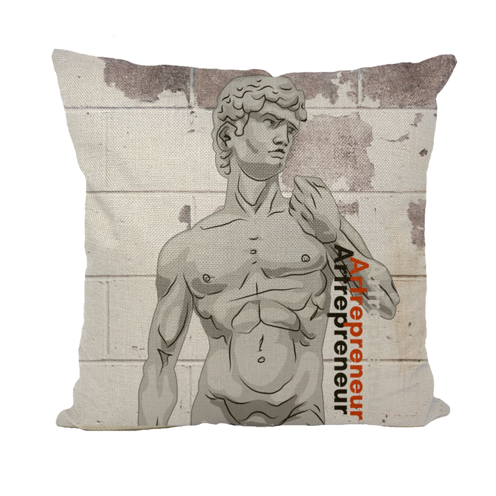 Aerial Van Go "Artrepreneur" (USA) Throw Pillow with Insert