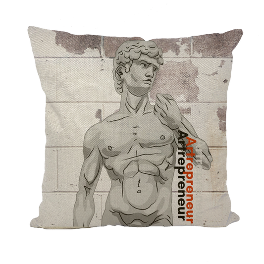 Aerial Van Go "Artrepreneur" (USA) Throw Pillow with Insert