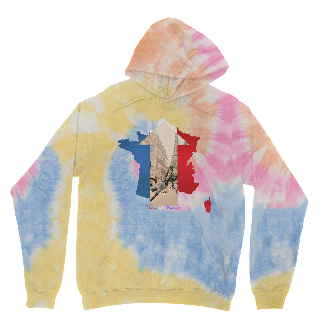 Tour de France Tie Dye Hoodie