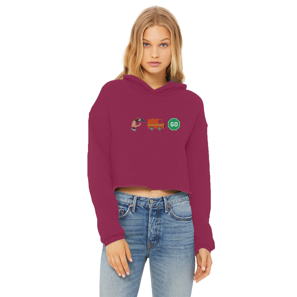 "You Can't Stop" Aerial Van Go - USA Women's Wear Crop Top Hoodie