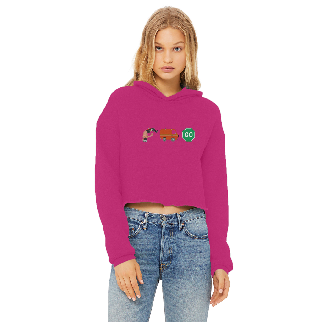 "You Can't Stop" Aerial Van Go - USA Women's Wear Crop Top Hoodie