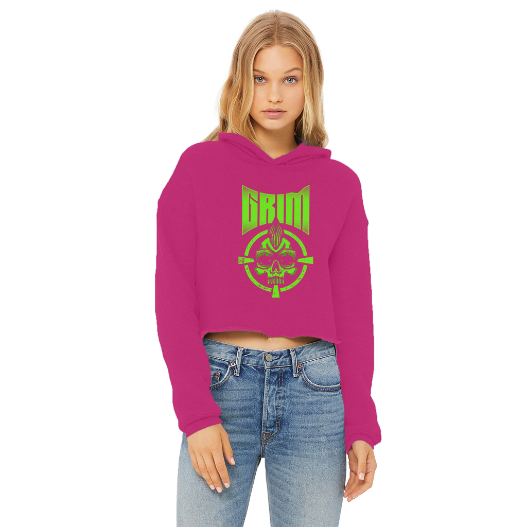 Mr. Grim "Target" Women's Wear Crop Top Hoodie
