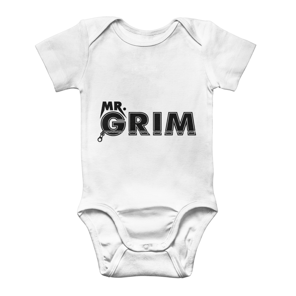 MR. Grim "Zipped Up" Baby Onesie