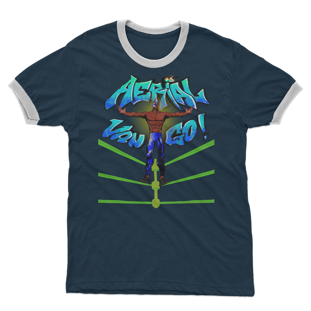"Art Redeemer" - Aerial Van Go (USA) Ringer Tee
