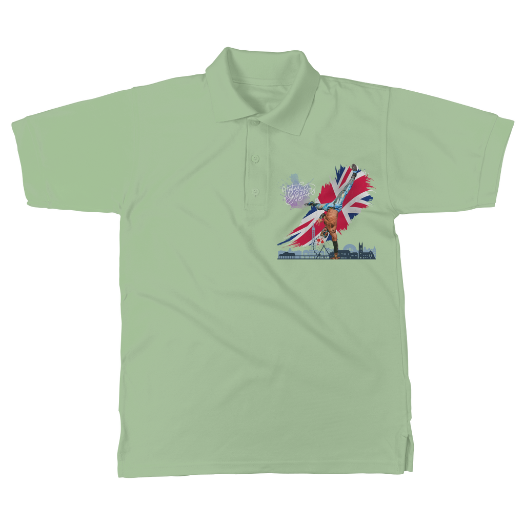 "Van Go to UK" - Aerial Van Go Unisex Adult Polo Shirt
